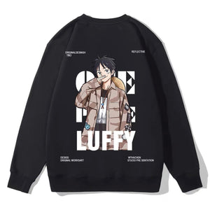Luffy and Boa Hancock Graphic Sweatshirt