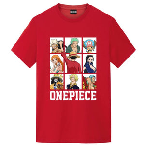 One Piece Characters in Sudoku T-Shirt