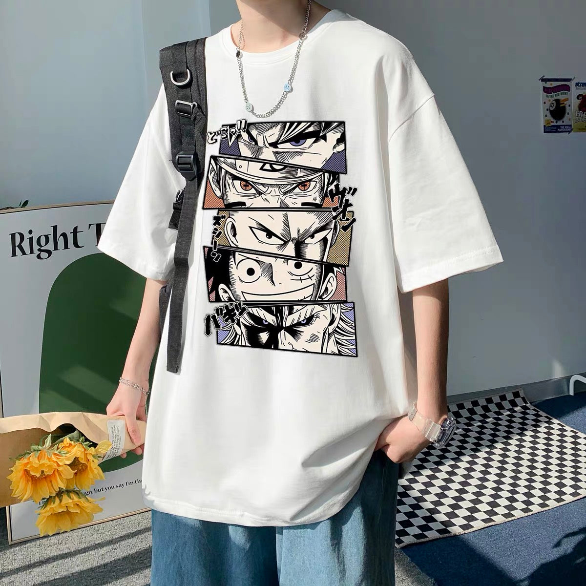 Amazon.com: Anime T-Shirt for Mens， Anime Character Clothes Mens Top  Cosplay Fashion T-Shirt，Gift for Fans : Clothing, Shoes & Jewelry