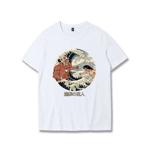 Attack on Titan in Ukiyoe Style T-Shirt