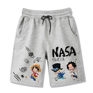 One Piece x NASA Cute Graphic Shorts