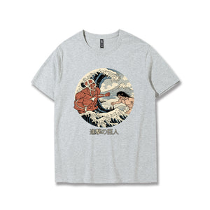 Attack on Titan in Ukiyoe Style T-Shirt