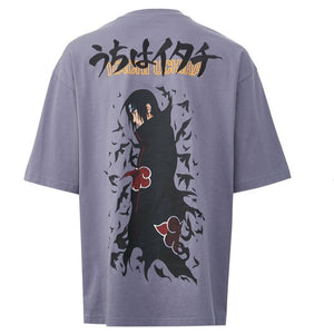 Naruto Uchiha Sharingan Back Graphic T-Shirt