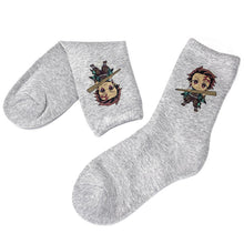 Load image into Gallery viewer, Demon Slayer Breathing Style Symbol Printing Socks
