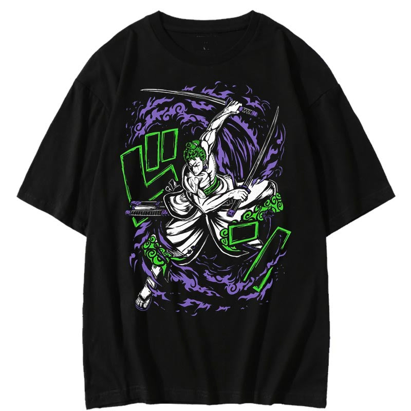 One Piece Zoro in Wano Country Printing T-shirt