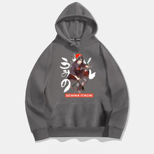 Load image into Gallery viewer, Itachi Uchiha Holding Sword Graphic Hoodie
