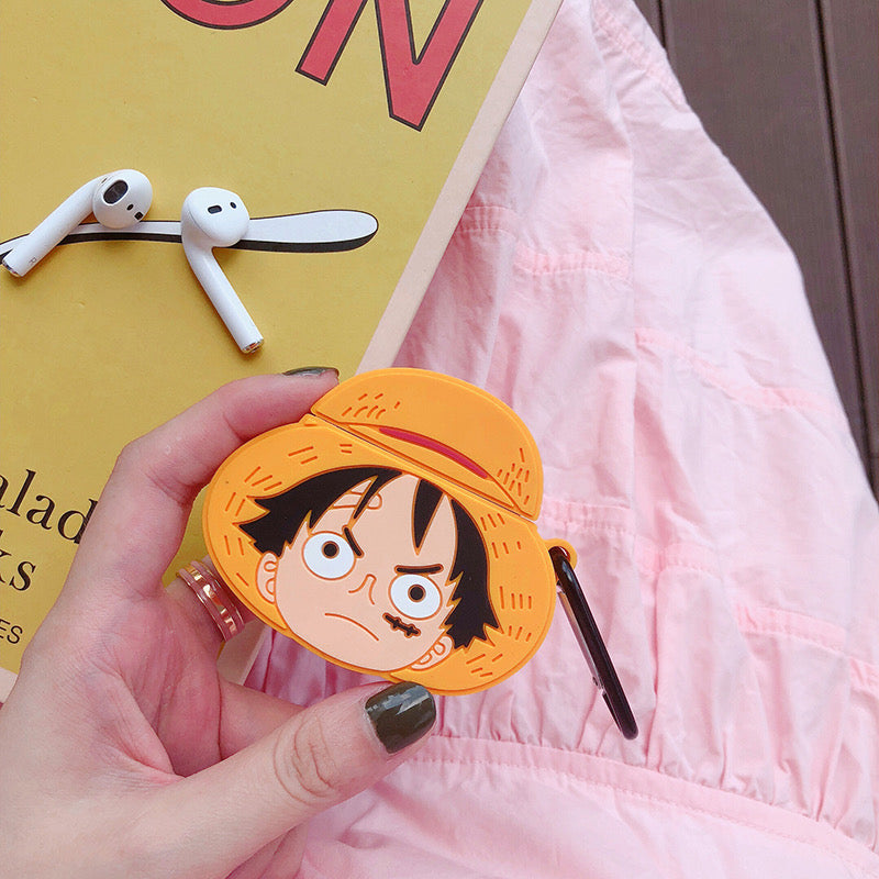 One Piece Luffy with Hat 3D AirPods Case
