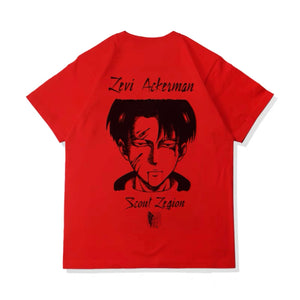 Attack on Titan Levi Ackerman Back Graphic T-Shirt