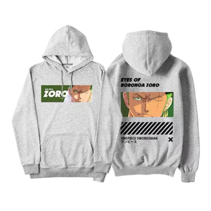One Piece Luffy and Zoro Back Graphic Hoodie