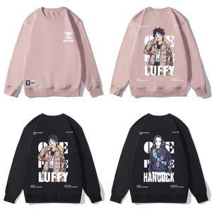 Luffy and Boa Hancock Graphic Sweatshirt