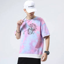 Load image into Gallery viewer, Naruto Tie Dye Line Draft T-Shirt
