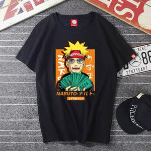 Naruto Characters in Street Fashion T-Shirt