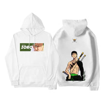 Load image into Gallery viewer, One Piece Luffy and Zoro Back Graphic Hoodie
