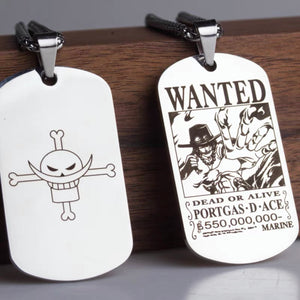 One Piece Characters Double-sided Necklaces