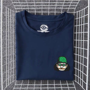 One Piece Embroidery Little Head Portrait T-Shirt