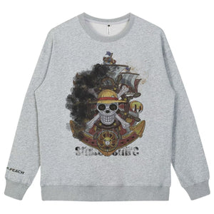 One Piece Exquisite Skull Printing Sweatshirt