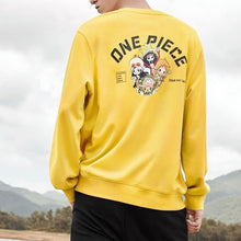 Load image into Gallery viewer, One Piece Back Graphic Yellow Sweatshirt
