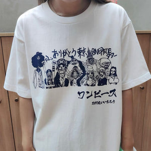 One Piece Characters Group Photo T-Shirt