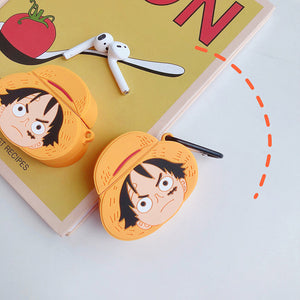 One Piece Luffy with Hat 3D AirPods Case