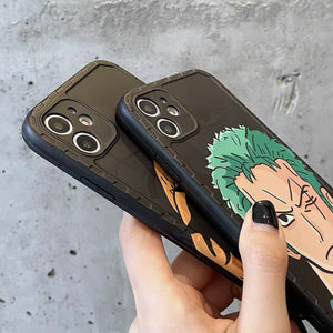 One Piece Luffy and Zoro Black Phone Case