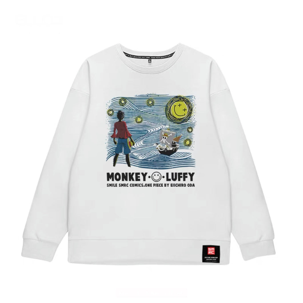 One Piece Monkey D Luffy Comics Graphic Sweatshirt