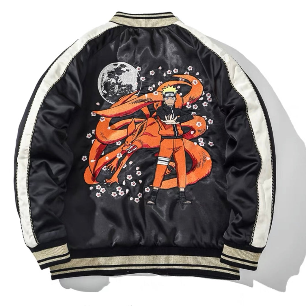 Naruto Exquisite Embroidery Satin Jacket