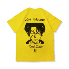 Load image into Gallery viewer, Attack on Titan Levi Ackerman Back Graphic T-Shirt

