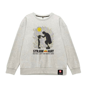 One Piece Luffy and Shanks Graphic Sweatshirt