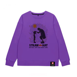 One Piece Luffy and Shanks Graphic Sweatshirt