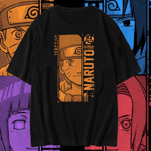 Naruto Shippuden Half Face Retro T-shirt